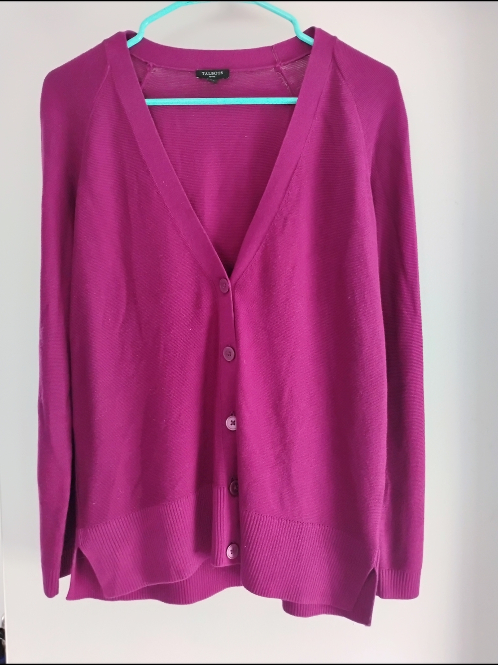 Talbots Women's V-Neck Button Cardigan